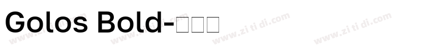 Golos Bold字体转换